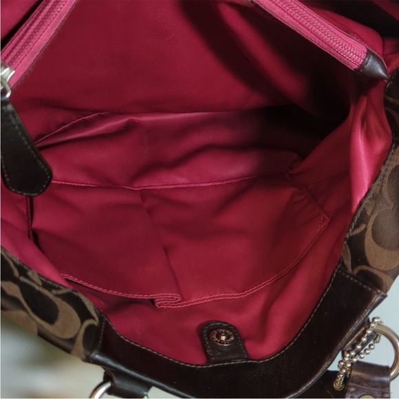 BEAUTIFUL VINTAGE COACH TOTE BROWN - Picture 10 of 13